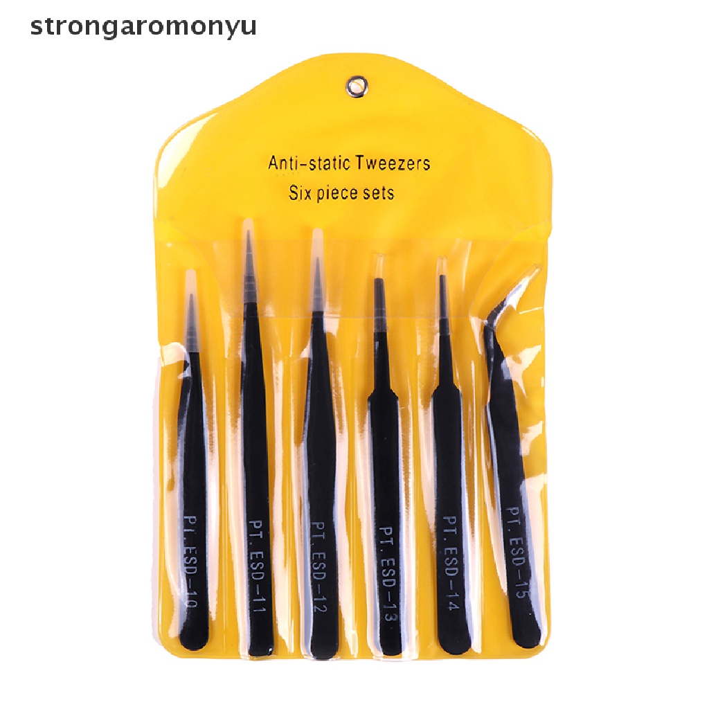 Set 6 Nhíp Uốn Cong Chống Tĩnh Điện Chuyên Dụng Sửa Chữa