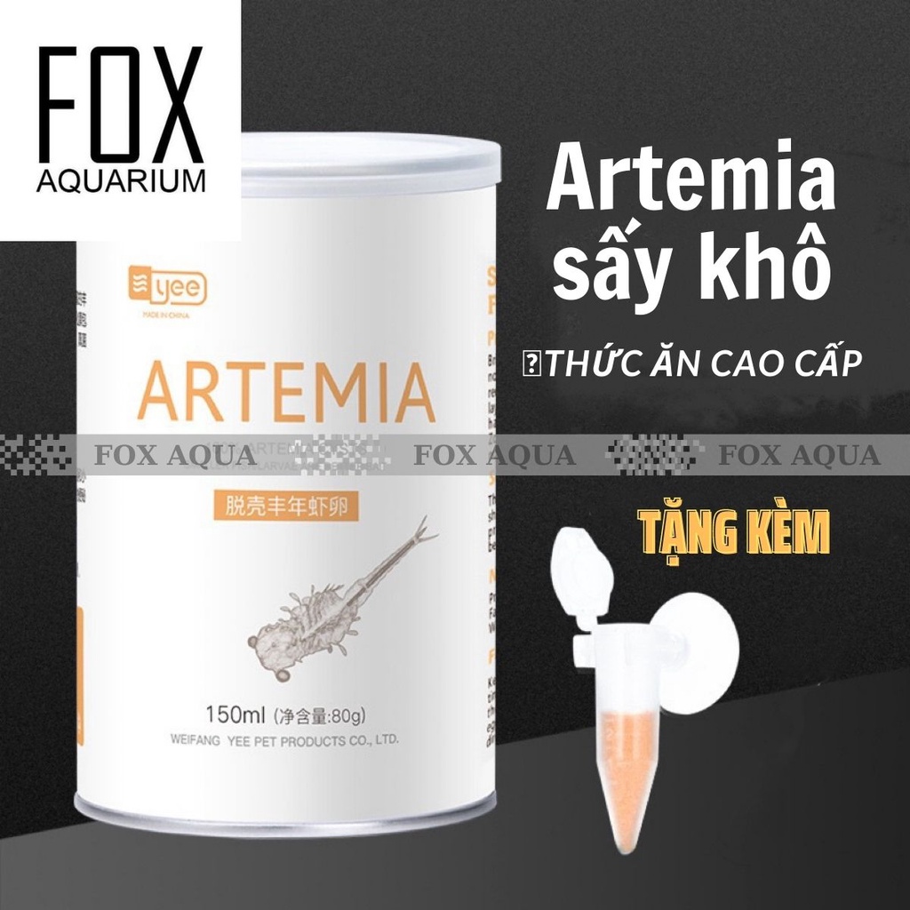 Thức Ăn Artemia Sấy Khô YEE 80Gr - Thức Ăn Dinh Dưỡng Cho Cá Cảnh