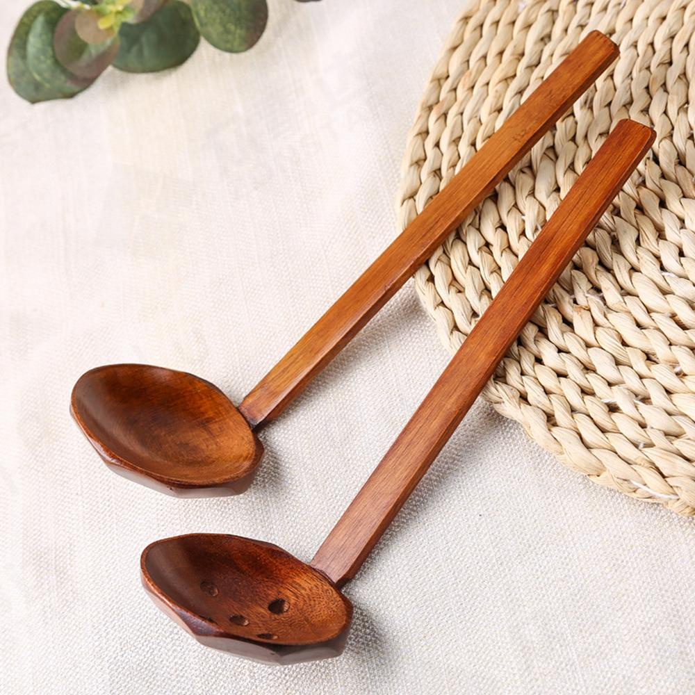 Muỗng Múc Ramen AUGUSTINA Cán Dài Tự Nhiên Bền Phong Cách Nhật Bản Cho Nhà Bếp