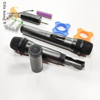 Mic hát Karaoke không dây bộ 2 cái SV8 chuyên dụng hát hay - BH 12 tháng