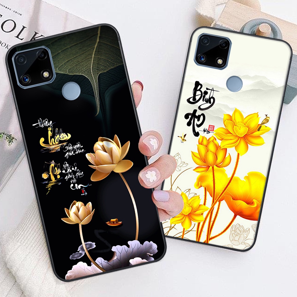 Ốp lưng Realme C25 in hình chữ tài chữ lộc, Cha Mẹ, bình an SIÊU ĐẸP