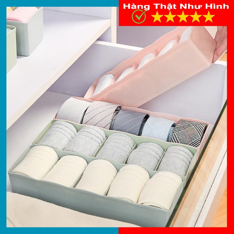 Khay Nhựa Đựng Đồ Lót, Vớ Tất 5 Ngăn Siêu Tiện Lợi