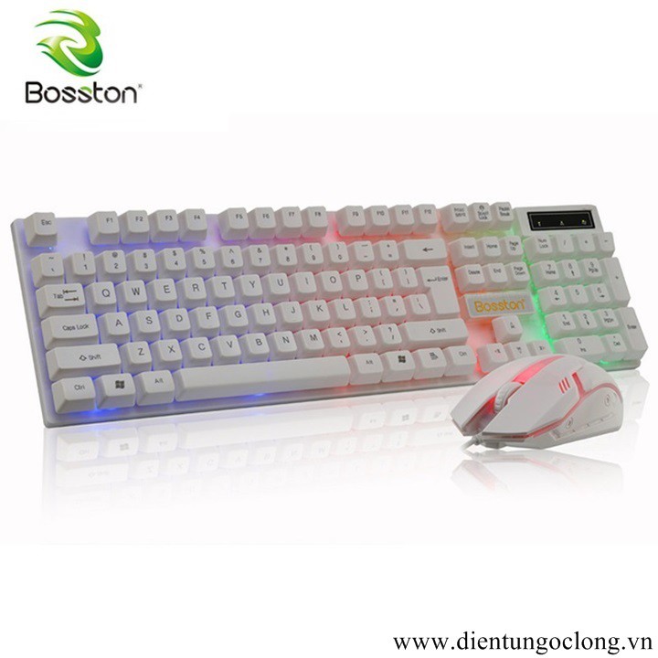 Combo Bàn Phím/ Chuột Có Dây Bosston 8310 Chuyên Game Chính Hãng