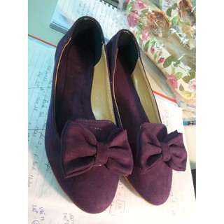 Giày moka nhung tím Dolly & Polly size 34 đến 41