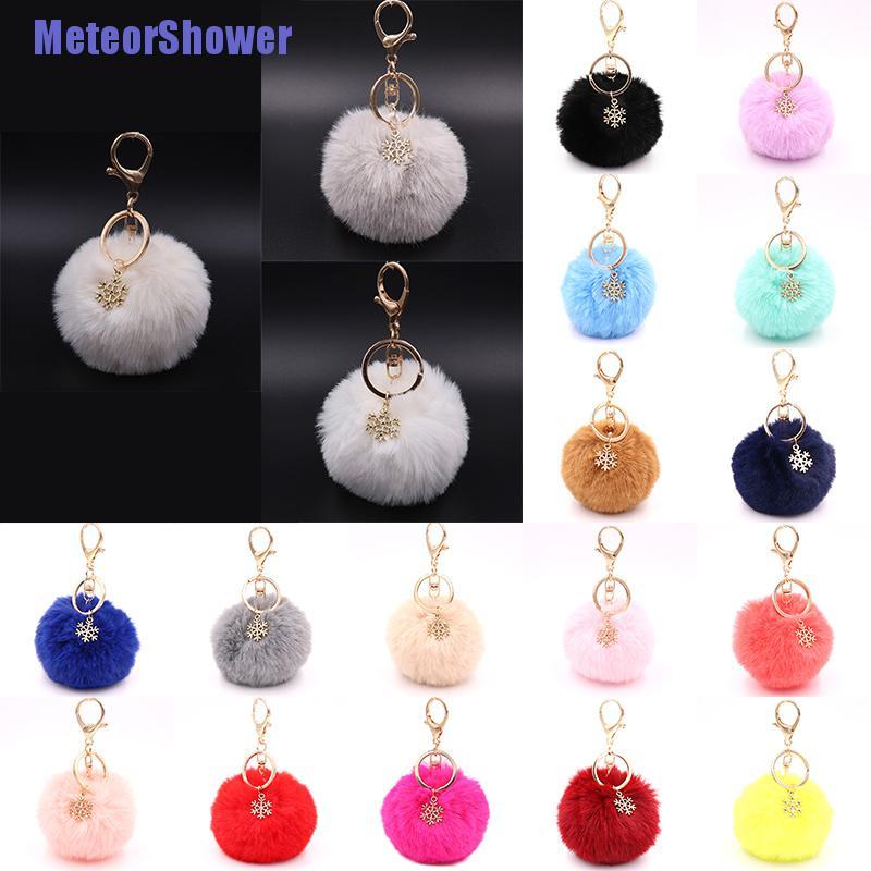 Móc Khóa Hình Cục Bông Xinh Xắn