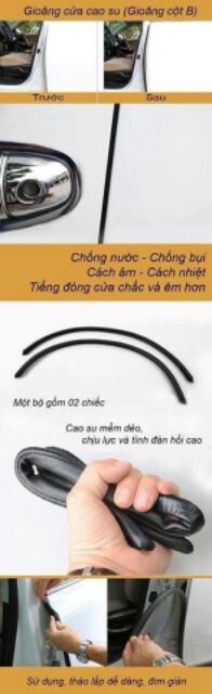 Gioang lõi thép cột b chống ồn bụi cửa xe