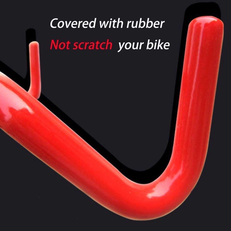 Giá treo xe đạp lên tường ngang 2 móc ,giá treo xe đạp lên tường 4 lỗ siêu chắc chắn