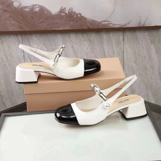 [SIÊU PHẨM] Sandal miu miu hở gót