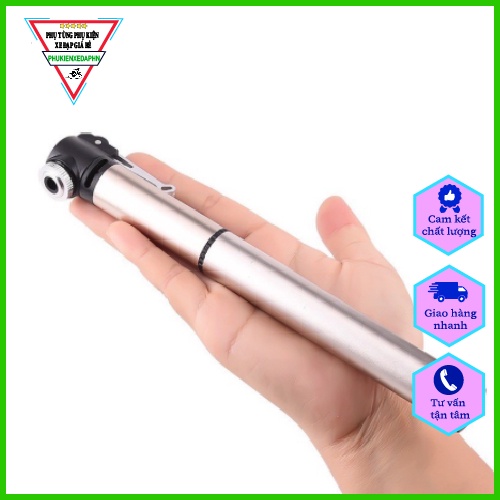 Bơm Mini cầm tay bơm xe đạp mini hợp kim nhôm treo khung 120PSI