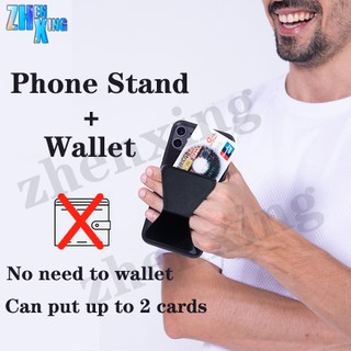 Giá đỡ điện thoại có ví nam châm, mô phỏng ví điện thoại được kết nối với bộ sạc MagSafe