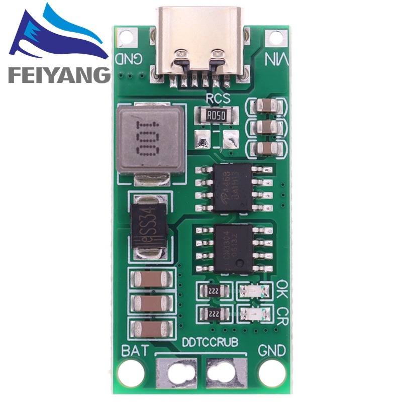 Bộ Sạc Tăng Áp 2S 3S 4S Type-C Sang 8.4V 12.6V 16.8V 7.4V 11.1V 14.8V 18650 Lithium