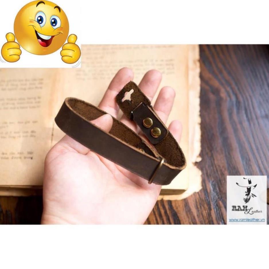 Dây Máy Ảnh Handstrap Da Bò Thật Bền Đẹp Nâu Đất Cực Chất – Ram Handstrap - Chính Hãng Ram Leather