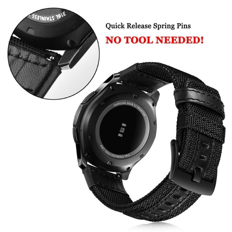 Dây Nylon 20 / 22mm Cho Đồng Hồ Samsung Gear Sport / Gear S2 Classic / Galaxy Watch 42mm / Active 1 2 / Samsung Watch 3 41mm 22mm