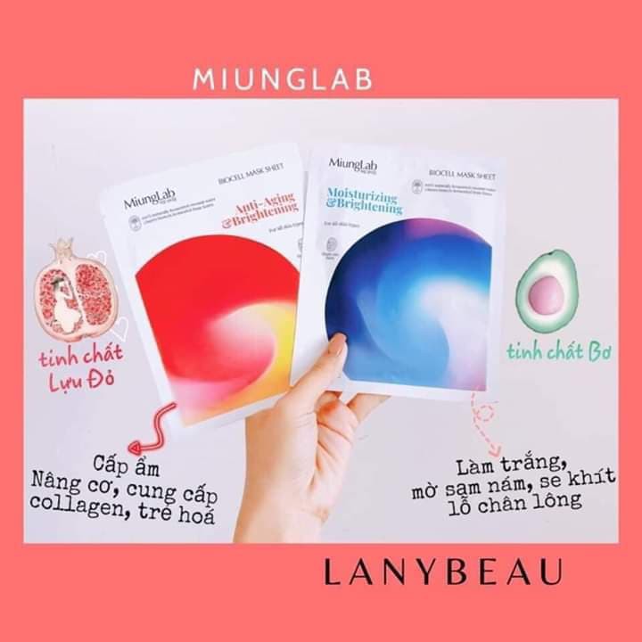 Mặt Nạ Dưỡng Da Cao Cấp Miung Lab giúp da Trắng Hồng Căng Bóng Cấp Ẩm Chống Lão Hóa.
