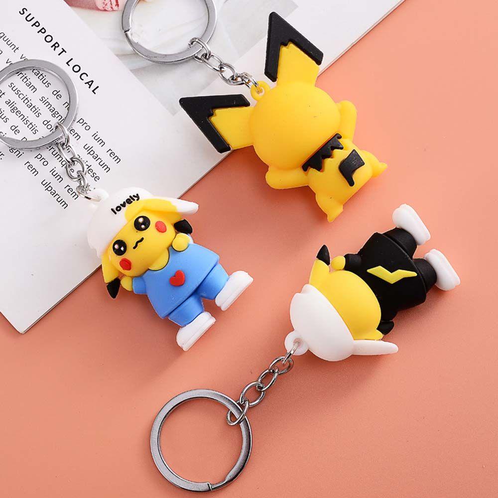 Móc Khóa Hình Pikachu Bằng PVC Sáng Tạo