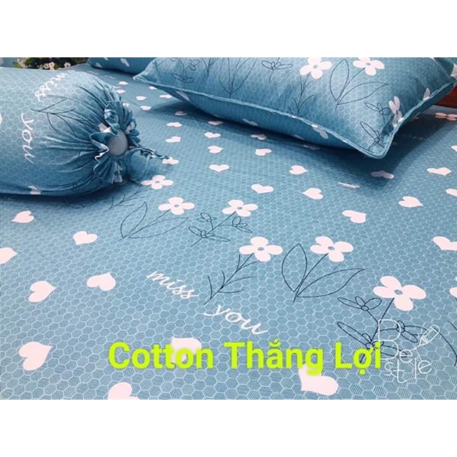 Bộ ga Cotton Thắng lợi [GIÁ GỐC] đủ size, đủ màu sắc 4 món | BigBuy360 - bigbuy360.vn