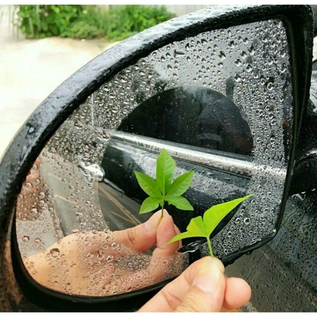 2 miếng dán chống bám nước cho gương ô tô