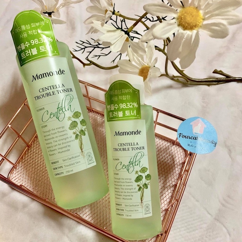 Nước Hoa Hồng Mamonde Rau Má Centella Trouble Toner