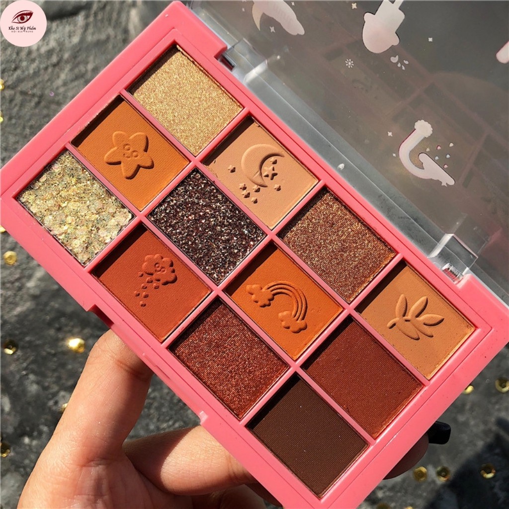 Phấn Mắt SWEET MINT 12 Ô Màu Nhũ BEAUTIFY