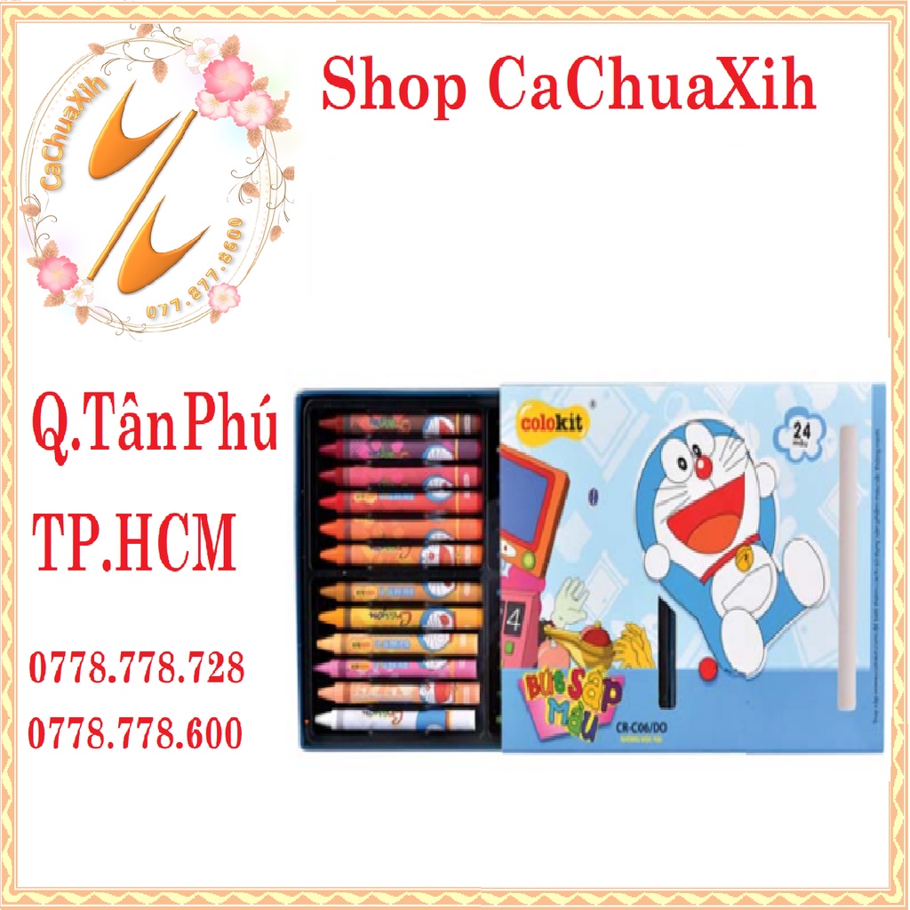 Hộp 24 bút màu sáp Thiên Long