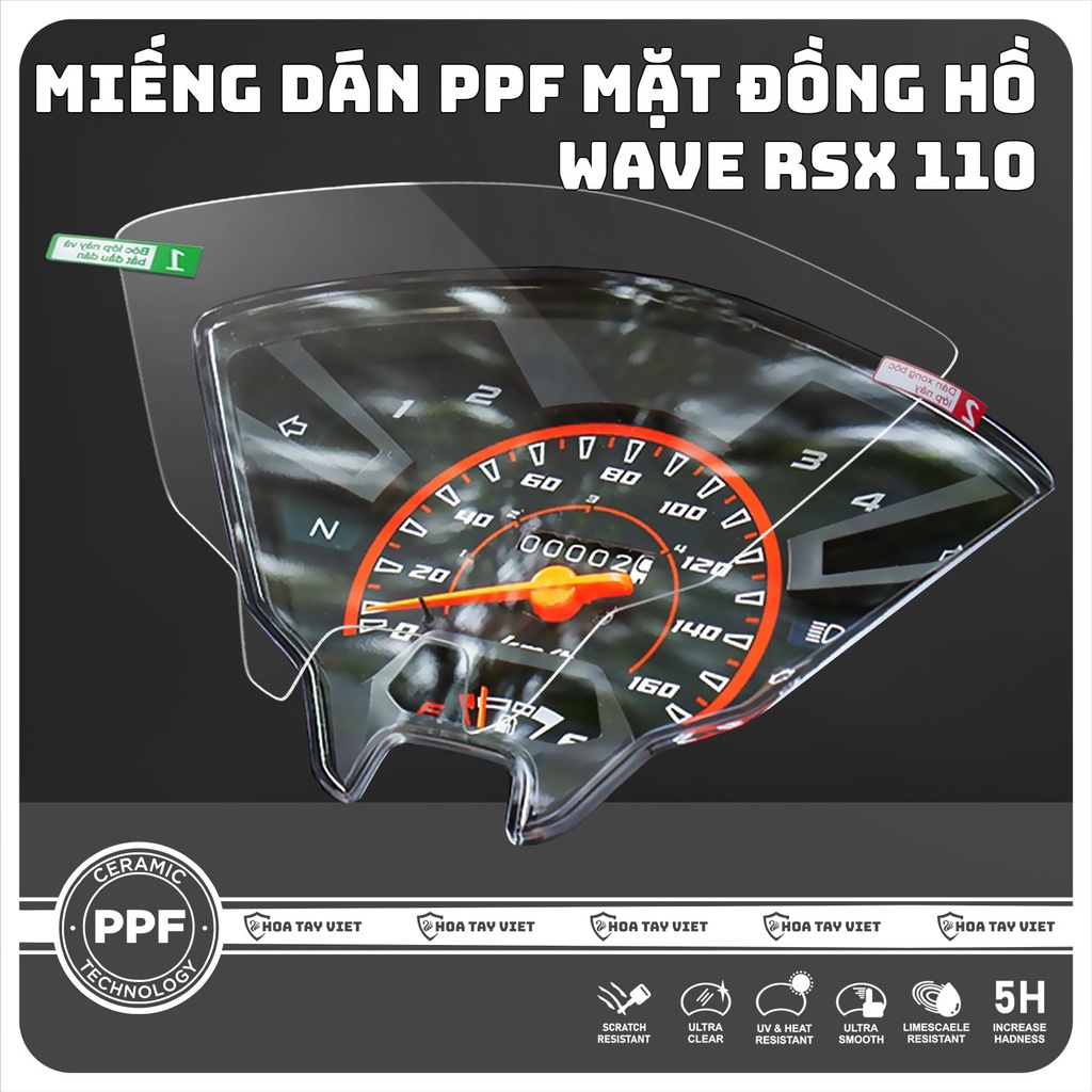 PPF WAVE RSX | Miếng dán PPF bảo vệ wave RSX cao cấp phục hồi mặt đồng hồ RSX
