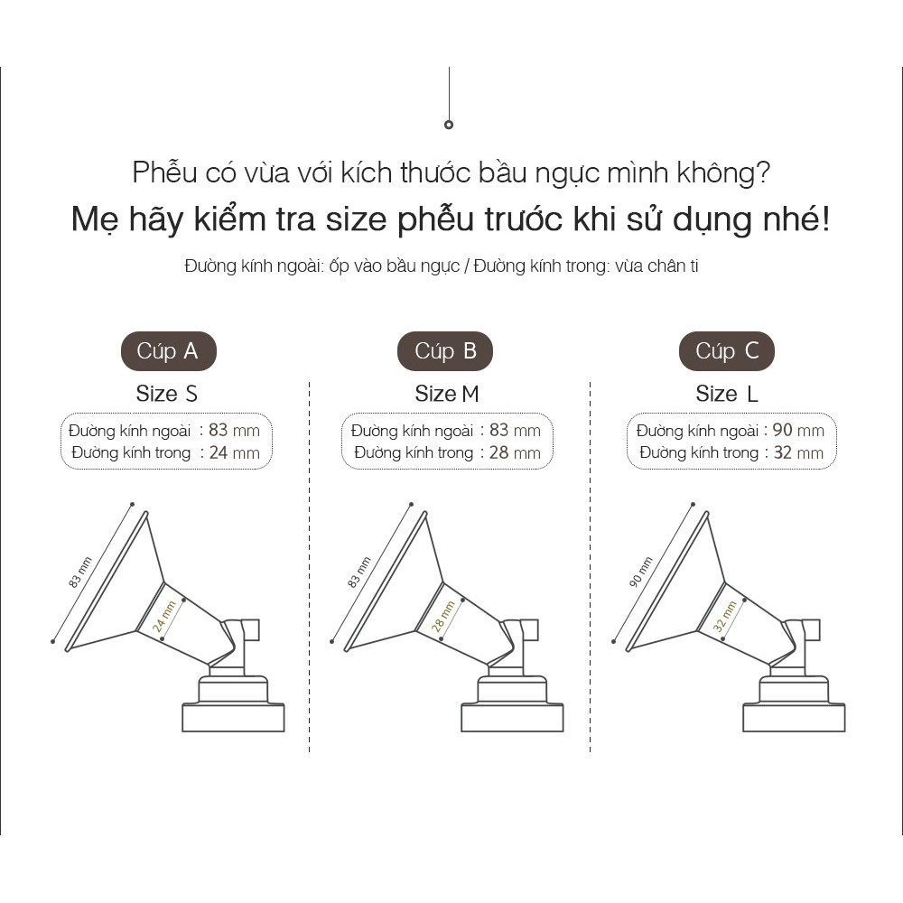 (Số 1 Hàn Quốc) Bộ phụ kiện hút sữa cổ rộng đầy đủ cho máy hút sữa Spectra Q, M1, M2, 9S, 9plus, 9+, S2, S2+, S1, S1+