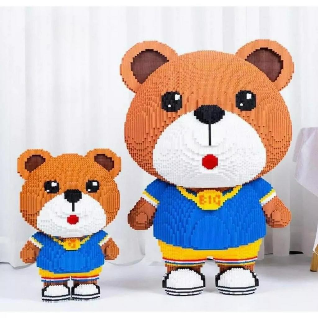Đồ Chơi Lắp Ráp Mô Hình Gấu Béo Teddy, Thỏ Kuromi, Melody 48cm - 55cm, Đồ Chơi Xếp Hình Trẻ Em