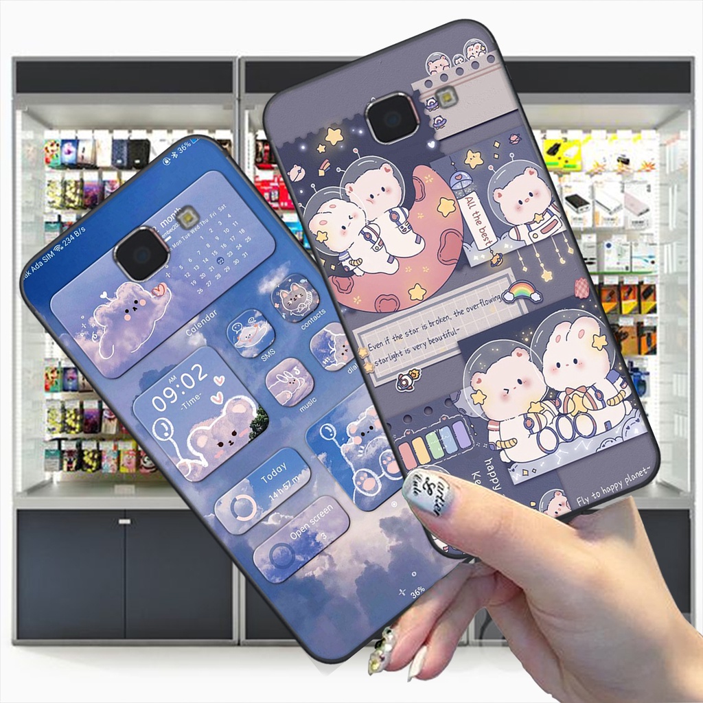 Ốp lưng Samsung J7 Prime / J5 Prime bộ hình gấu , thỏ hồng cute dễ thương giá rẻ siêu bền