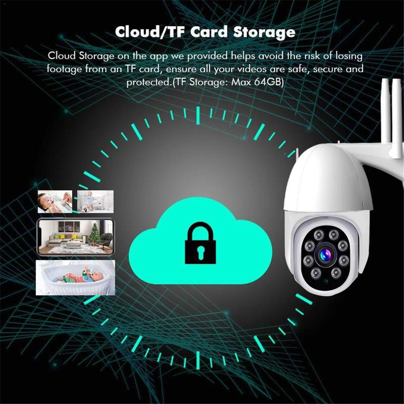 Camera An Ninh 1080p Chống Nước Kết Nối Wifi