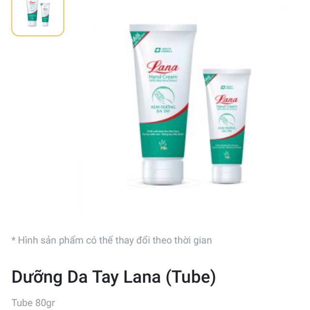 Kem dưỡng da tay Lana