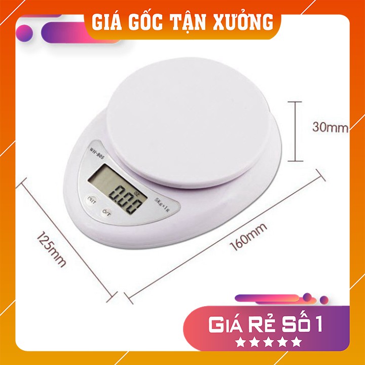 Cân tiểu li ☘FREESHIP☘ Cân mini nhà bếp 5kg, tiện lợi dể dàng sử dụng