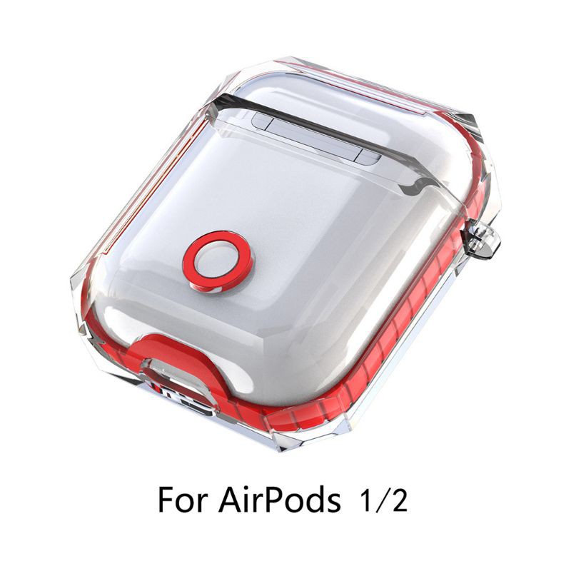 Vỏ bảo vệ hộp sạc tai nghe Airpods 1/ 2 chất liệu silicon TPU mềm trong suốt