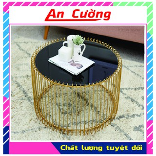 Bàn trà sofa phòng khách💖𝑭𝑹𝑬𝑬𝑺𝑯𝑰𝑷💖Bàn sofa kính lồng chim hiện đại