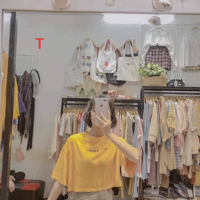 Áo croptop ngắn tay Tr&amp;Đ
