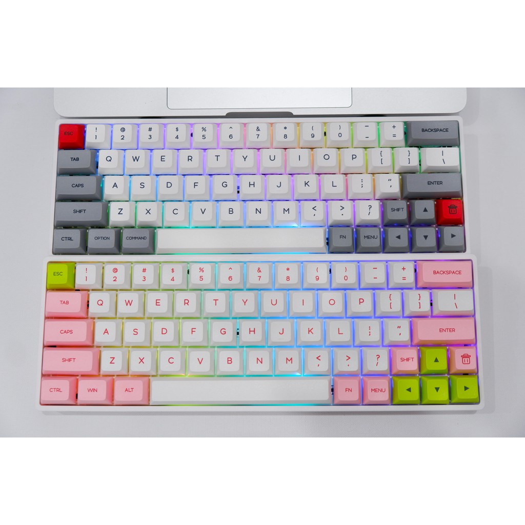 Bàn phím cơ Bluetooth Geek SK61 - SK64 - Full led RGB - Keycap PBT cực xịn