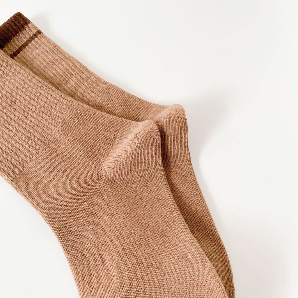 Đôi vớ cổ ngắn vừa bằng cotton mềm tùy chọn màu sắc thời trang thu đông giữ ấm cho nam và nữ