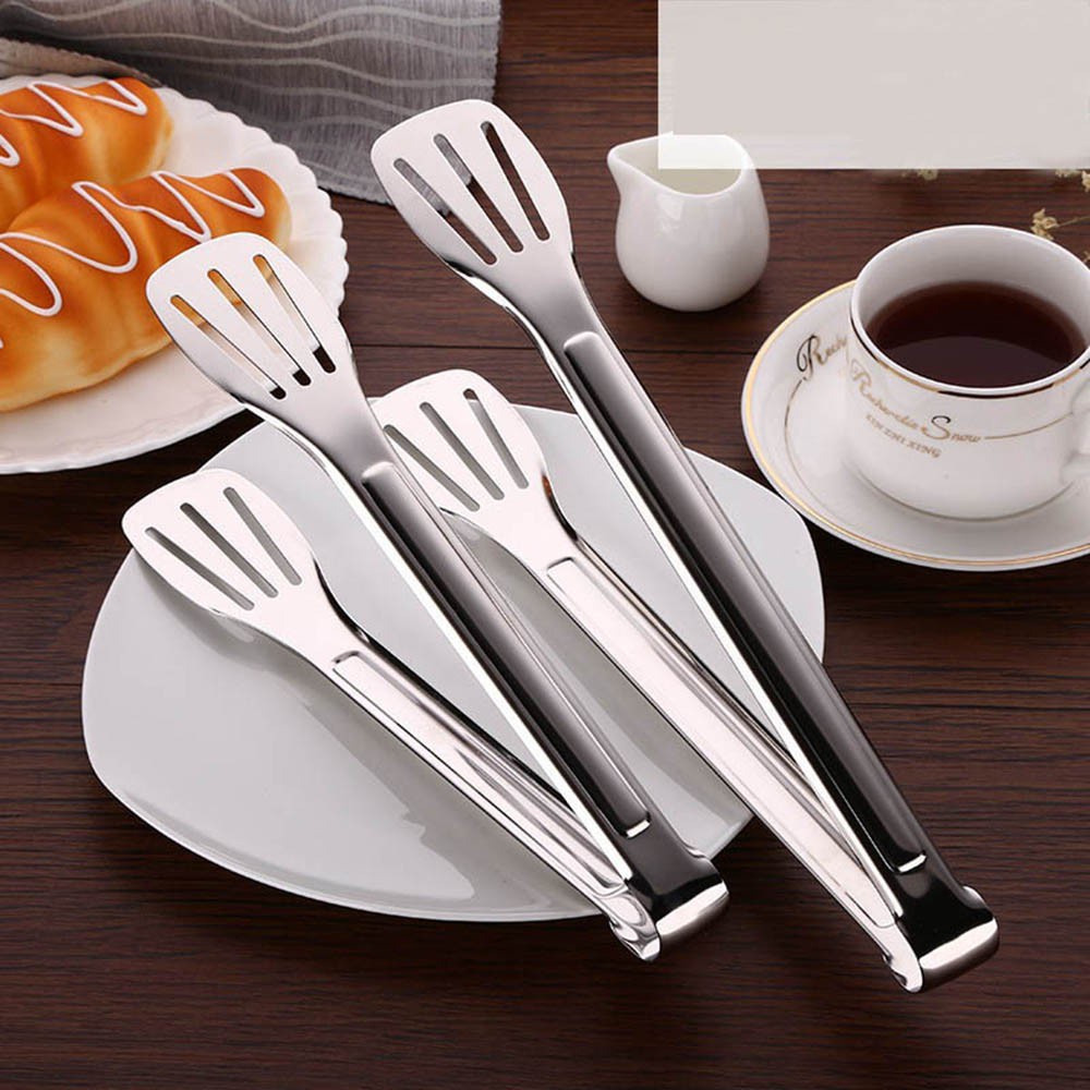 💕FAY💕 Pastry Stainless Steel Kitchen Food Tongs Bread Clip Utensils Cooking Anti-heat Barbecue Buffet Clamp