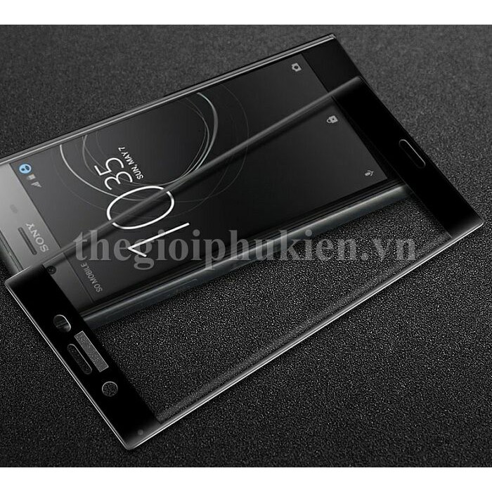 Dán kính cường lực 4D màu full toàn bộ màn hình cho Sony Xperia XA1 Plus