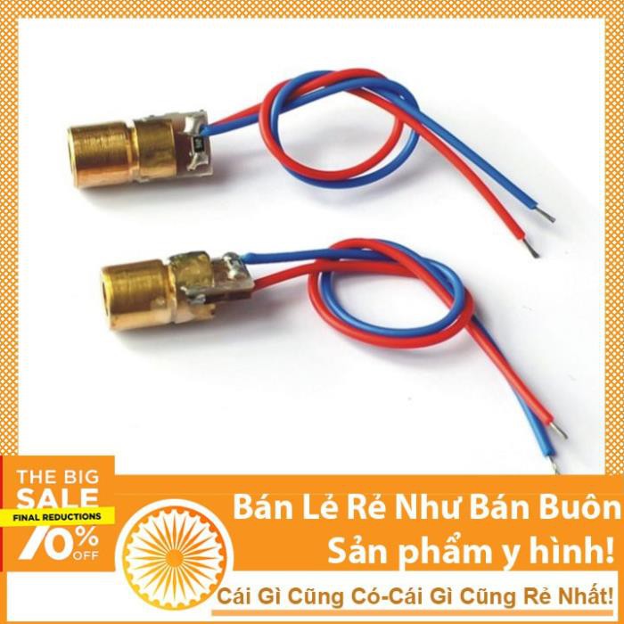 Đầu phát tia laze 50mW - Module laser sáng đỏ hội tụ 5V 6mm