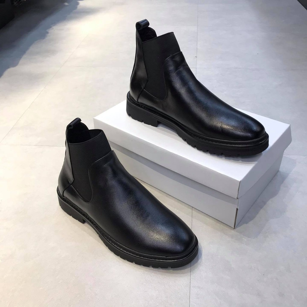 giày boot nam chelsea boots da nguyên tấm cao cấp | BigBuy360 - bigbuy360.vn