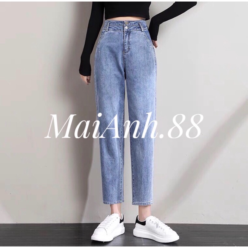 Quần Jean baggy nữ cạp cao MaiAnh.88 quần bò baggy nữ lưng cao phong cách Street style | BigBuy360 - bigbuy360.vn
