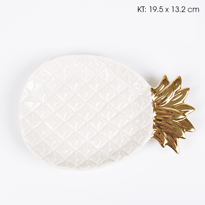 HOT DEAL⚡ Đĩa để đồ ăn quả dứa cute CỰC XỊN