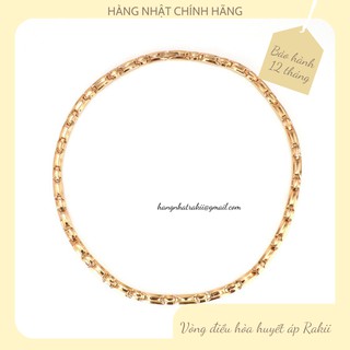 {Số lượng có hạn}Vòng cổ điều hòa huyết áp Rakii Nhật Bản, Vòng cổ thời trang màu vàng hồng  / Loại bỏ tĩnh điện ở vai