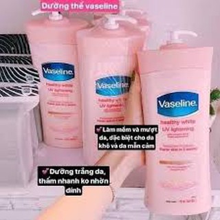 < CÓ HÀNG LẠI>SỮA DƯỠNG THỂ VASELINE Hàng chuẩn Mỹ đủ màu - 725ML