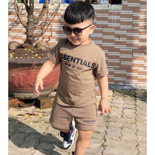Bộ short thể thao ESSENTIALS cao cấp bé trai-MS205