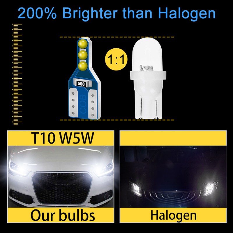 Đèn Led Kevanly T10 194 W5W 3030 6smd 12v Cho Xe Hơi