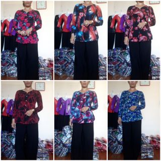 Bộ bà ba bông quần ống rộng