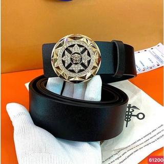 Thắt lưng nam dây nịt nam mặt đá tròn xoay đính đá cao cấp