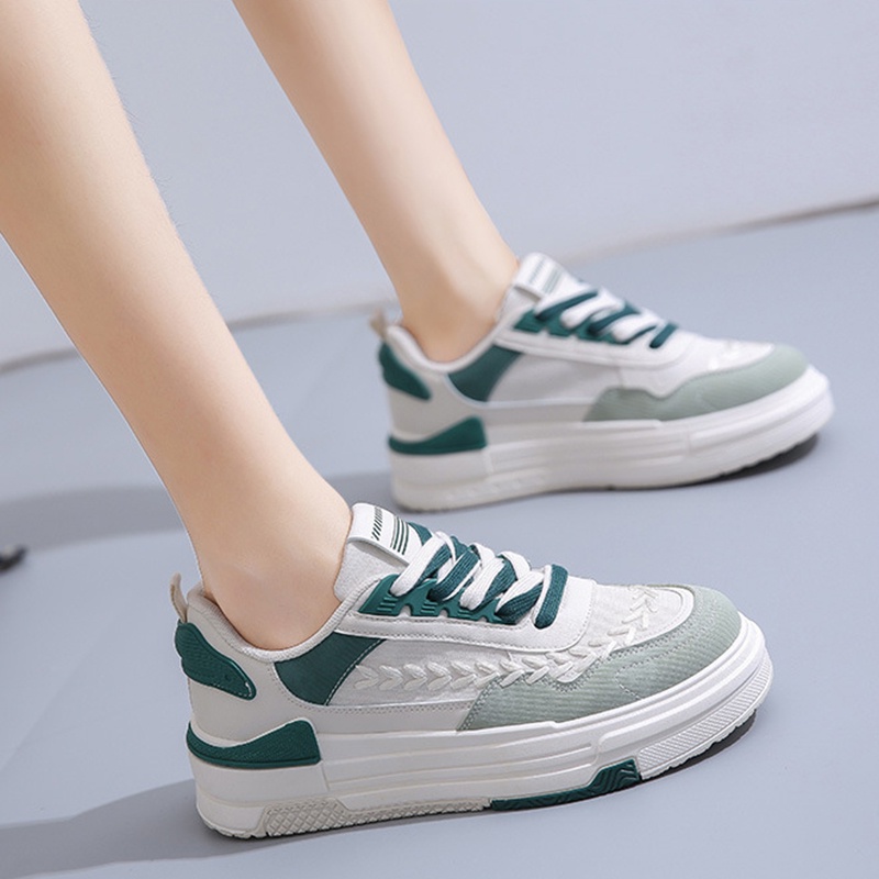 Giày Sneaker Tăng Chiều Cao Thoáng Khí Phong Cách Hàn Quốc Cho Nữ