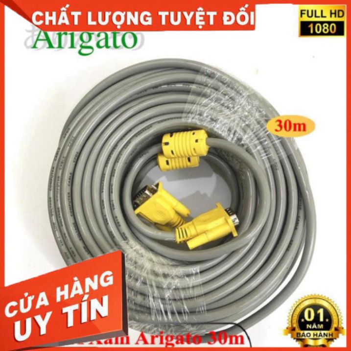 ✅ DÂY VGA 30m XÁM ARIGATO ARIGATO Đảm Bảo Chất Lượng ✅